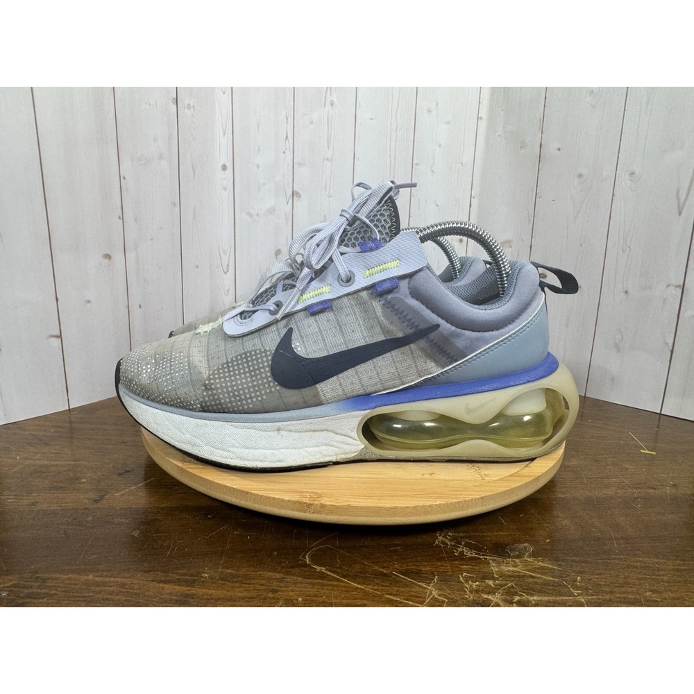 Nike Air Max 2021 Youth 7Y Womens Size 8.5 Gray Blue Athletic Shoes Sneakers